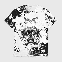 Мужская футболка Mayhem - рок пес