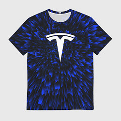 Мужская футболка Tesla blue energy