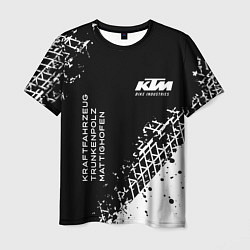 Мужская футболка KTM - следы от шин