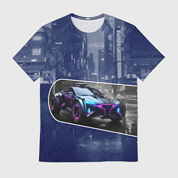 Мужская футболка Футуристичный автомобиль