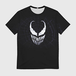 Мужская футболка Venom face - logo