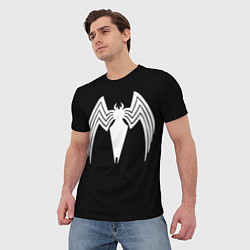 Футболка мужская Venom - spider logo, цвет: 3D-принт — фото 2