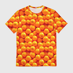 Мужская футболка Новогодние мандаринки