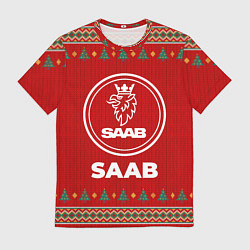 Мужская футболка Saab new year
