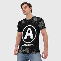 Футболка мужская Снежный Aerosmith, цвет: 3D-принт — фото 2