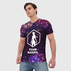 Футболка мужская Праздничный Tomb Raider, цвет: 3D-принт — фото 2