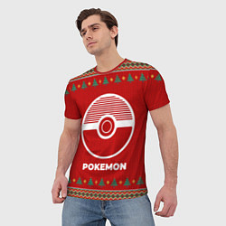 Футболка мужская Pokemon new year, цвет: 3D-принт — фото 2