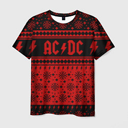 Мужская футболка ACDC christmas sweater