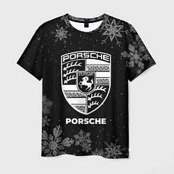 Мужская футболка Снежный Porsche