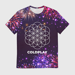 Мужская футболка Праздничный Coldplay