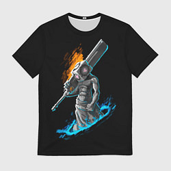 Мужская футболка Пирамидоголовый из Portal