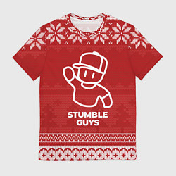 Мужская футболка Новогодний Stumble Guys