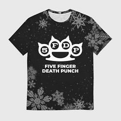 Футболка мужская Снежный Five Finger Death Punch, цвет: 3D-принт