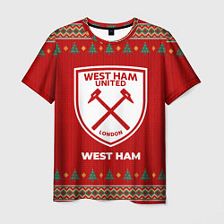 Футболка мужская West Ham new year, цвет: 3D-принт