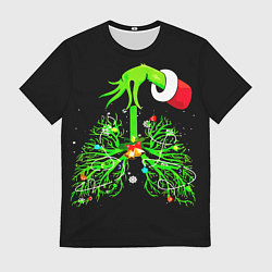 Мужская футболка Гринч похищает сердца