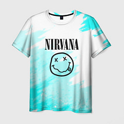 Футболка мужская Nirvana rock music color, цвет: 3D-принт