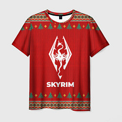 Мужская футболка Skyrim new year