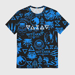 Мужская футболка The Witcher logo pattern