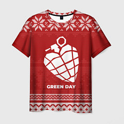 Мужская футболка Новогодний Green Day