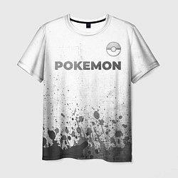 Футболка мужская Pokemon - white gradient посередине, цвет: 3D-принт