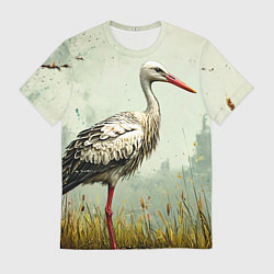 Мужская футболка Аист