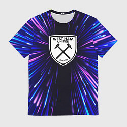 Футболка мужская West Ham neon energy, цвет: 3D-принт