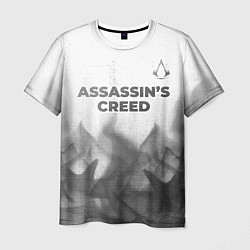 Мужская футболка Assassins Creed - white gradient посередине