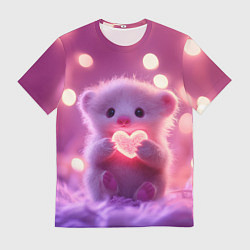 Мужская футболка Милый грызун с сердечком