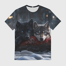 Мужская футболка Love wolfs