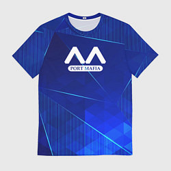 Футболка мужская Bungo Stray Dogs blue poly, цвет: 3D-принт