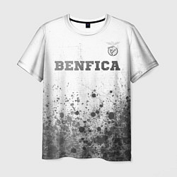 Мужская футболка Benfica - white gradient посередине