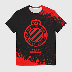 Мужская футболка Club Brugge - red gradient