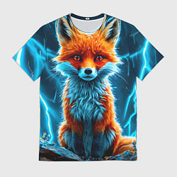 Мужская футболка Лиса и молния
