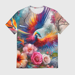Мужская футболка Тропическая птица