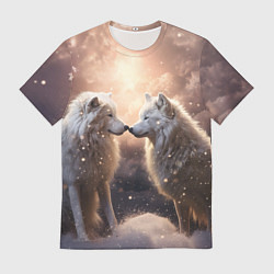 Мужская футболка Волчья нежность