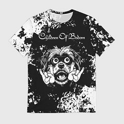 Футболка мужская Children of Bodom рок пес, цвет: 3D-принт