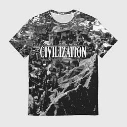 Мужская футболка Civilization - global strategy