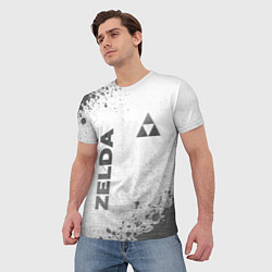 Футболка мужская Zelda - white gradient вертикально, цвет: 3D-принт — фото 2