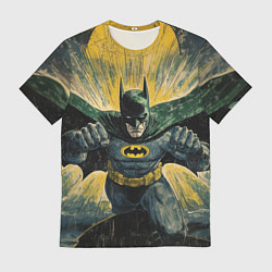 Мужская футболка Бэтмен с поднятыми кулаками