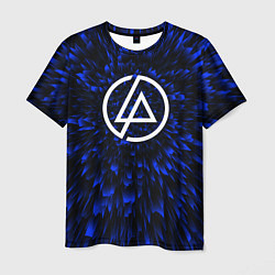 Футболка мужская Linkin Park blue energy, цвет: 3D-принт