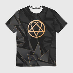 Футболка мужская HIM golden poly, цвет: 3D-принт