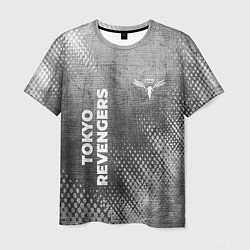Мужская футболка Tokyo Revengers - grey gradient вертикально