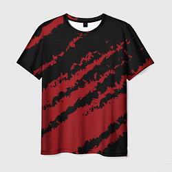 Мужская футболка The color is red and black