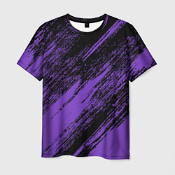 Футболка мужская The color is purple and black, цвет: 3D-принт