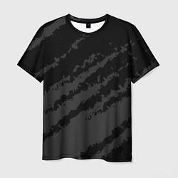 Мужская футболка The color is black and gray