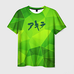 Мужская футболка Akira green poly