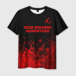 Футболка мужская JoJo Bizarre Adventure - red gradient посередине, цвет: 3D-принт