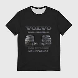 Мужская футболка Volvo водитель грузовика