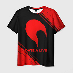 Футболка мужская Date A Live - red gradient, цвет: 3D-принт