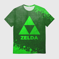 Мужская футболка Zelda - green gradient